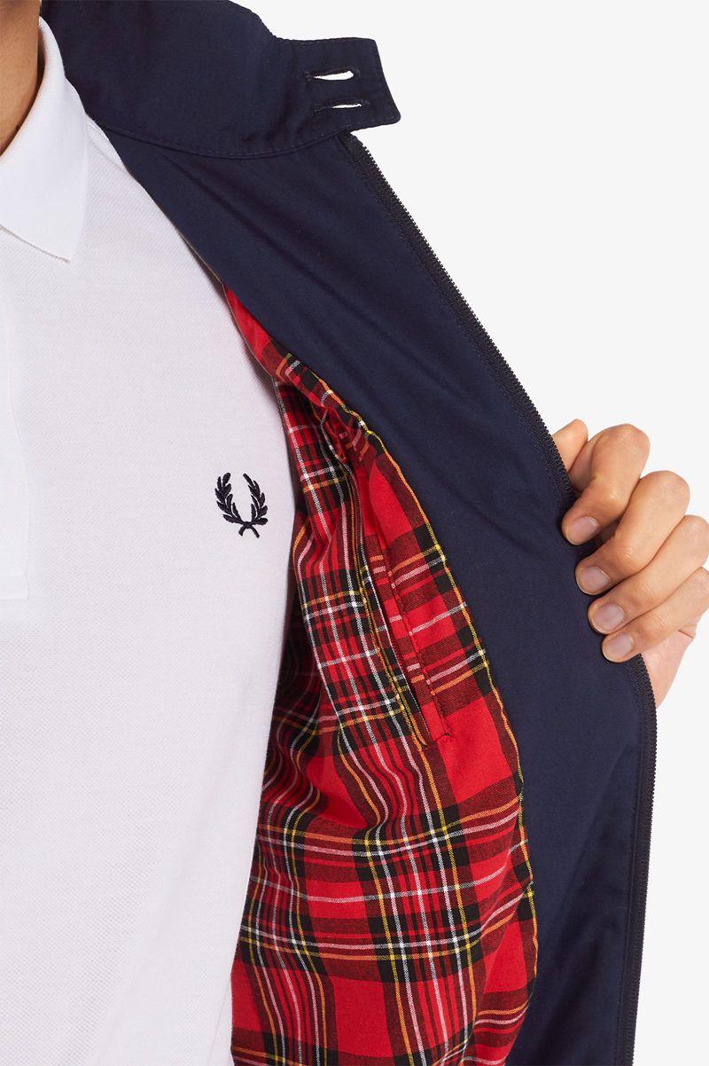 Navy Fred Perry J7320 Men's Jackets | PH 1214BEXC